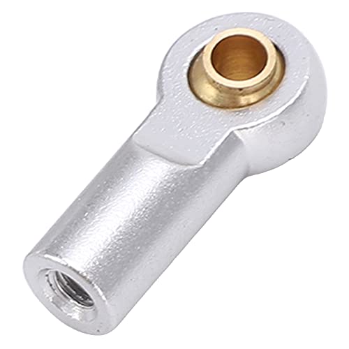 Alomejor RC Link Rod Ends,Lightweight Aluminum Durable Tie Rod End Ball Joint M3 10pcs Silver for RC Cars Trucks Drones Hobbyists Model Builders