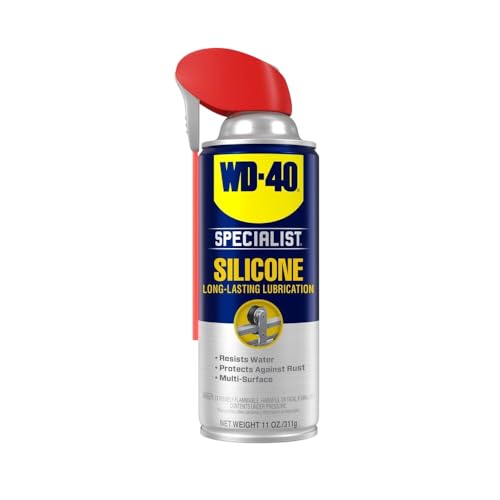 WD-40 Specialist Silicone Lubricant with SMART STRAW SPRAYS 2 WAYS, 11 OZ - size: 1-Pack, style: 11 Oz