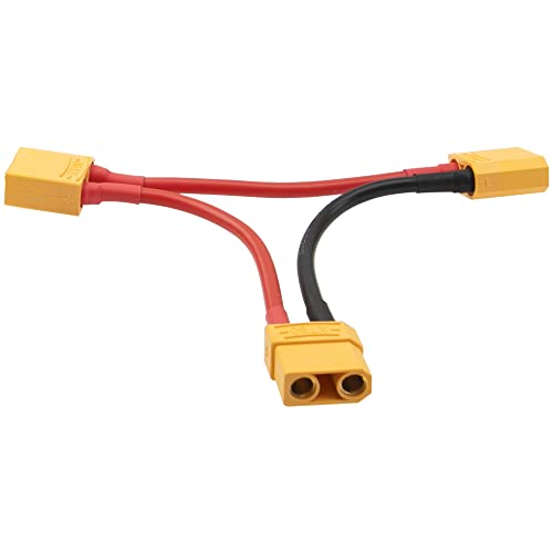 2Pcs HIRCQOO RC Car Serial Series Cable Adapter Compatible with XT90 Large Tamiya Traxxas EC5 XT60 EC3 T Plug for RC Truck Boat Lipo Battery ESC (XT90 Plug) - style: XT90 Plug