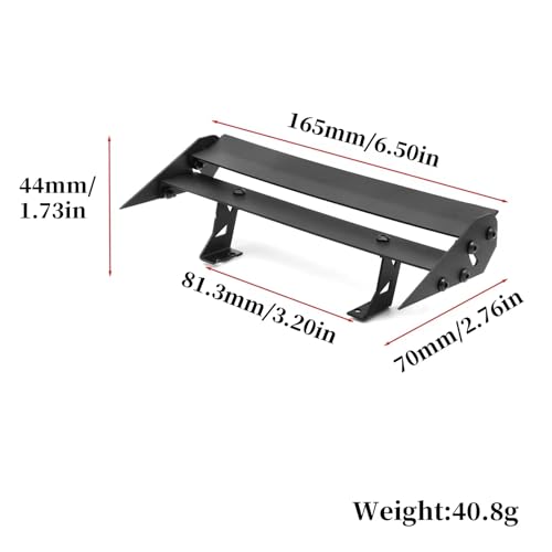 Compatible with Tamiya for TT01 for TT02 XV01 for HSP 94123 FW06 1/10 RC On-Road for Rally Drift Car Metal Tail Wing Rear Spoiler RC Assortment