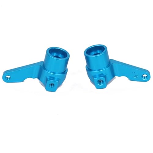 Steering Knuckle Models For Kyosho For Optima 4Wd RCAWD 1/10 2PCS Alloy Steering Hub Carrier Blocks Arm Rc Model Car For Buggy Off-Road Parts(Blue) - color: Blue