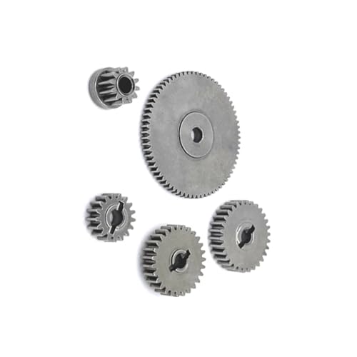 for MN128 MN86 MN86S MN86K MN86KS 1/12 RC Crawler Car Upgrade Parts Metal Transmission Gearbox Gear Set RC Upgrade Accessories(Front and Center) - size: Front and Center