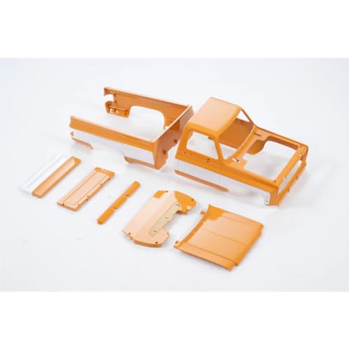 FMS FCX18 Rc Car Parts RC Crawler RC Trucks Parts Replacement Accessory for 1/18 K10: Body Shell Yellow/White - color: Yellow/White