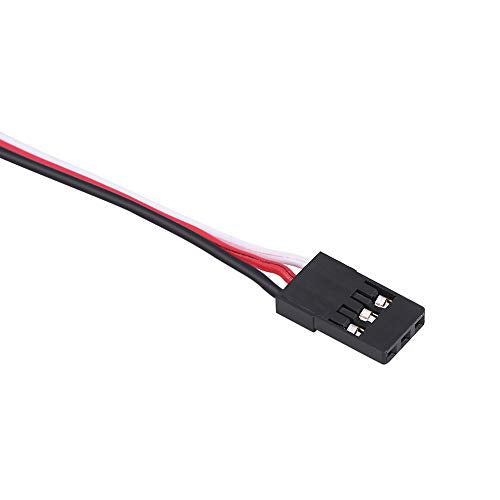 5Pcs Servo Extension Cables for JR/FUTABA RC – 30cm Silicone Wire with 3-Pin Male to Female Connectors