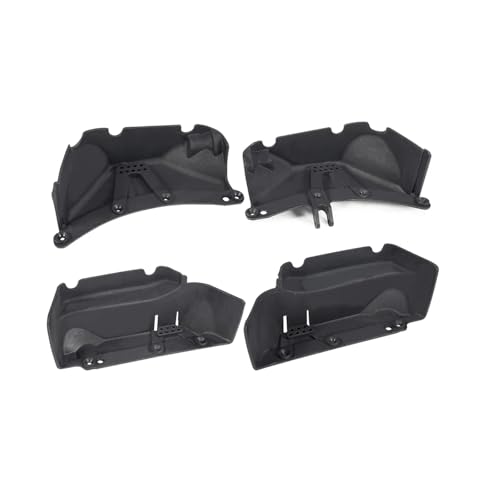 RC Models Parts For Wrangler For SCX10 1/10 2-Speed Transmission For Chassis Kit Frame With For Rock Slider Body Wheelbase Fender Flares RC Crawler 313mm(Fender Set) - size: Fender Set