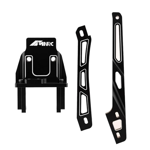 Alloy Center Differential Diff Mount & Front Rear Chassis Brace for Arrma 1/8 Kraton 6S 4X4 RTR V6 Series Upgrade Part Black - color: Black
