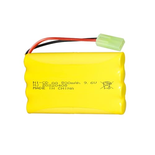 9.6V 800mAH Ni-Cd AA Battery Pack Rechargeable with Mini Tamiya Connector Plug for Remote Control Electric Car Toys