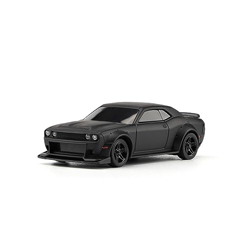 1:76 Turbo Racing Scale RC Sport Car, Table Racing Remote Control Mini Model Car Full Proportional RTR Kit Toys (C75-black) - color: C75-black