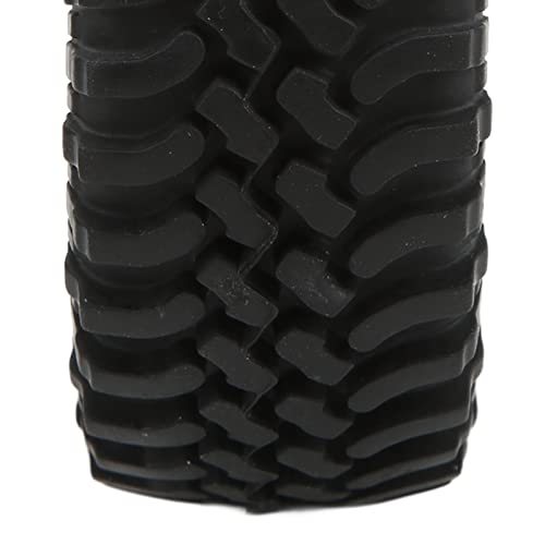 RC Rubber Tires Set, RC Tires and Wheel Rims Set 4pcs Durable Heavy Duty 100mm for 1/10 RC Crawler