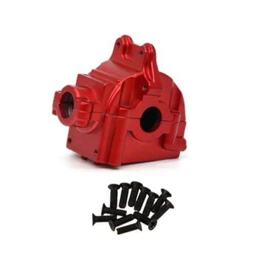 RC Crawlers Components Differential Gearbox Housing Metal for Wltoys 144001 144002 144010 124016 124019 RC Car Upgrades Components(Red) - color: Red