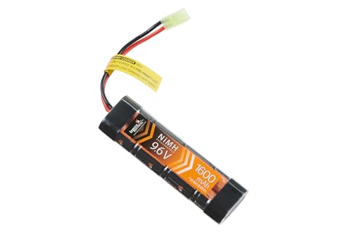 Lancer Tactical Airsoft Flat Brick Nimh Battery 9.6v 1600mAh w/Mini Tamiya