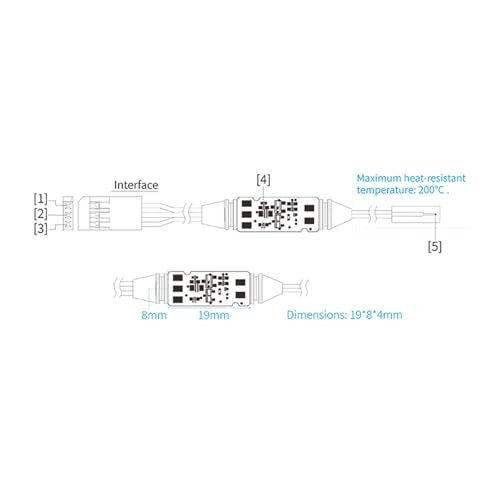 FSiBT01 Temperature Sensors High Accuracy for Remote Control Vehicles Boats Fighting Robots Engineering Vehicles