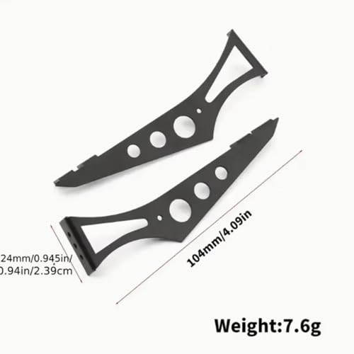 RC car Components Compatible with TT02 XV01 HSP94123 PTG2 1/10 RC On for Rally Drift Car Parts for Universal Metal Rear Wing Drag for Racing Spoiler
