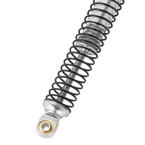 4PCS 53mm/59mm/65mm/78mm Aluminum Shocks Absorbers Oil Threaded Damper for 1/18 RC Crawler TRX4M TRX-4M Bronco Defender K10 Upgrade Parts (78mm-silver) - color: 78mm-silver