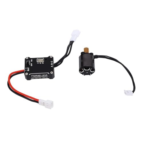 RC Brushless Motor ESC Combo, 25A 1212 3500KV Sensored Motor for 1/24 RC Cars, Powerful 1212 3500KV Motor & ESC Set