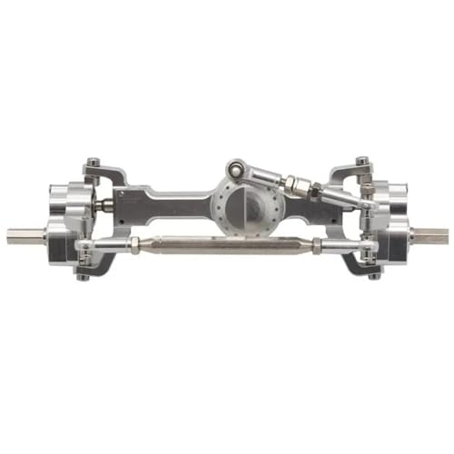 CNC Metal Front and Rear Portal Axle Assembly with Steel Gears for MN99S D90 D91 MN98 MN45 FJ45 1/12 RC Crawler Car Upgrades Parts (Sliver Front) - color: Sliver Front