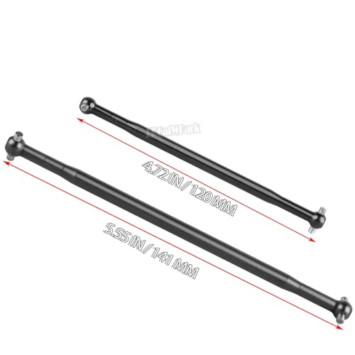 RC Drive Shaft Dogbone Upgrades Part for 1/8 Kraton 6S BLX Talion 6S BLX,Front Rear Centor Driveshaft Axles Dogbone,Replace #AR310472#AR310460,Black