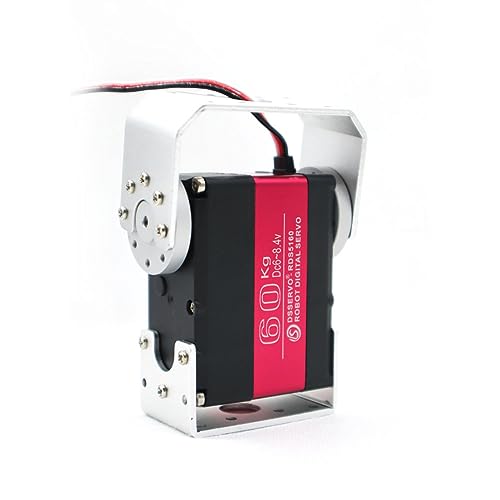 60KG Robot Servo Motor High Torque Stainless Steel Gear Digital Steering Large Servos with Mount Brackets - size: 60kg