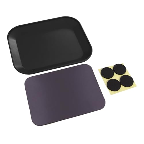 for Axial for SCX10 1/10 RC Car Upgrade Parts Screw Tray with Pad Magnet Disk Storage Plate Crawler Airplane Boat Repair Tool RC Cars Models Parts - color: Black