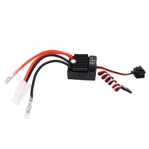 60A Brushed ESC Speed Controller, Water Proof Dust Proof Electronic Speed Controller for 1/10 RC Cars Boats