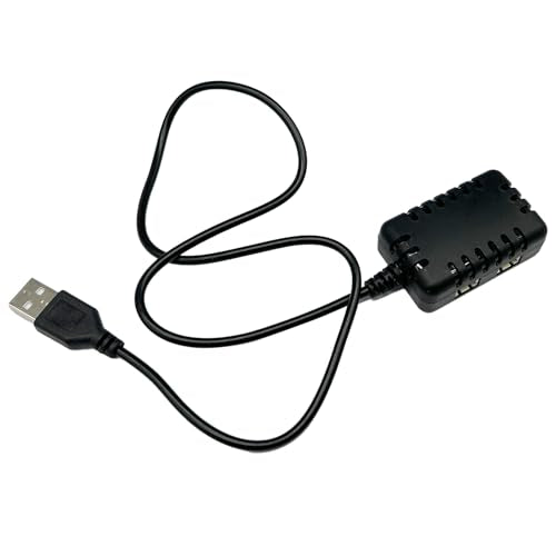 2-in-1 7.4V Lipo Battery Charger - RC Car Balance Chargers USB Cable 1A with XH-3P Plug Connector for 2S 7.4V Batteries RC Cars Drone Truck Boat Airplane Quadcopter Airsoft SCX24 SCX10
