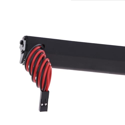 ShareGoo Super Bright 36 LED Light Bar Metal Roof Lamp Lights 150mm/5.9" Compatible with Traxxas TRX-4 90046 D90 Axial SCX10 1/10 RC Rock Crawler Climbing Car Truck,L Shape Brackets