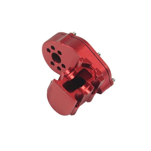 Hobby Details Aluminum Rear Axle Gear Box Skid Link Wheel Upgrade Set for 1/30 Axial SCX30 Jeep Wrangler RC Cars, Red (Aluminum Gear Box) - color: Aluminum Gear Box