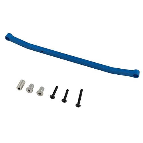 Steering Tie Rod & Drag Link for Losi 1/18 Mini LMT 4X4 Truck (Blue) | Aluminum,Monster Truck,Steering Link Set,Upgrade Parts,LOS211051 Compatible,LOS01026 Compatible,CNC Machined,High Strength - color: Blue