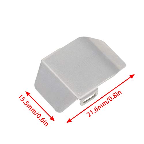 Stainless Steel Skid Plate Guard Transmission Gearbox and Differential Axle Protection Chassis Armor for Axial SCX24 1/24 RC Crawler Car Upgrade Parts