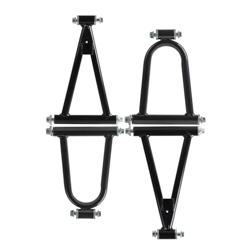 Front Upper 215mm & Lower 265mm Swing Arm Kit for 110cc-250cc ATV Quad Buggy – A Arm Suspension Set for Go Kart Electric DIY Off-Road Replacement Parts