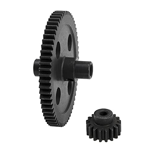 ShareGoo Metal Spur Diff Differential Main Gear 62T & 17T Pinion Motor Gear Center Reduction Compatible with WLtoys 12428 12423 1/12 RC Crawler Car