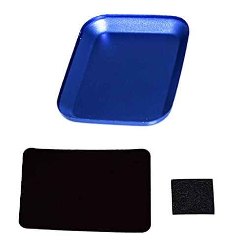 Replacement Part For Aluminium Alloy Screw Tray Plate Magnetic Parts Screw Tray For RC Car - (Color: Blue) - color: Blue