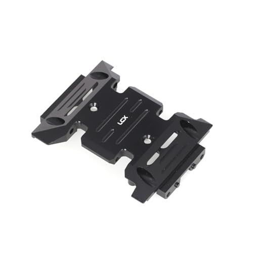 LCX Racing 1/10th RC Crawler Car Aluminum Center Skid Plate Transmission Mount for Axial SCX10 III SCX10.3, Upgrades Parts Accessories