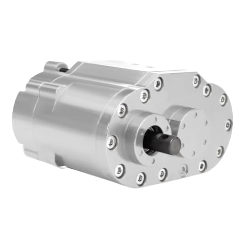 COMODO RC Crawler 2-Speed 48P Transfer Case Gearbox 1/10 Scale Steel Gears Ratio 1.8:1 0.7:1 Compatible with 1/10 RC Crawler(Silver) - color: Silver