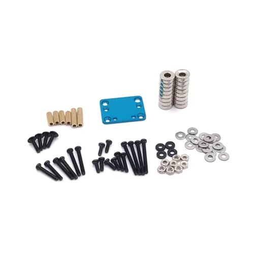 Rc Toys Accessories for Wltoys 284131 K969 K989 P929 1/28 Body Post Magnet Invisible Fixed Mount Remote Control Car Upgrade Replacements Parts(Blue) - color: Blue