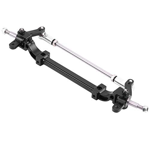 VBESTLIFE CNC Aluminum Front Steering Rod Link Axle for 1/14 RC Tractor Truck, Replacement Upgrade Steering Wheel Pole Assembly Parts