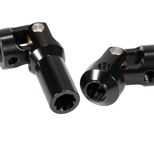 SCX10 Drive Shaft 2PCS SCX10 Driveshaft Stainless Steel Rear Front Driver Shaft 68-229mm Cut to Length for 1/10 RC Crawler LCG Rig Sportsy Scalers GSPEED Capra SCX10 Pro Element DIY SCX10 (Black) - color: Black