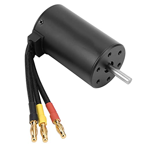 3660 3800KV Brushless Motor with 80A ESC and Aluminum Radiator Combo Set, Waterproof RC Motor for 1/8 Scale Remote Control Car, Includes Programming Card and Cooling Fan