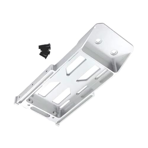 for MN128 MN86 MN86S MN86K MN86KS 1/12 Metal Battery Tray Rear Bumper Mount RC Crawler Car Upgrade Parts Accessories RC Vehicles Parts(Silver) - color: Silver
