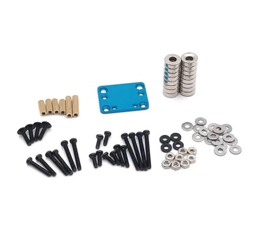 RC Crawlers Components For Wltoys 284131 P939 P929 K979 K999 K969 K989 For Kyosho For MINI-Q RC01 1/28 RC Car Body Post Magnet Invisible Fixed Mount Refit RC Car Upgrade Parts(Blue) - color: Blue