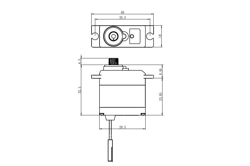 Savox SW-0250MGP - SW-0250MG Waterproof Micro Digital Servo, 0.11sec / 69oz