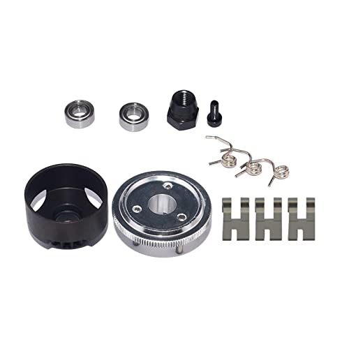 misppro Clutch Bell (14T) + Flywheel Assembly for HSP HPI RC 1/8 Nitro Truck Parts