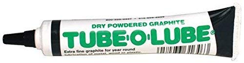Slip Plate Tube-O-Lube Dry Powdered Graphite Lubricant, 0.21 Ounce, Reduces Friction, Protects Metal Surfaces, Ideal for Locks, Hinges, Bearings, Gears, Sliding Mechanisms