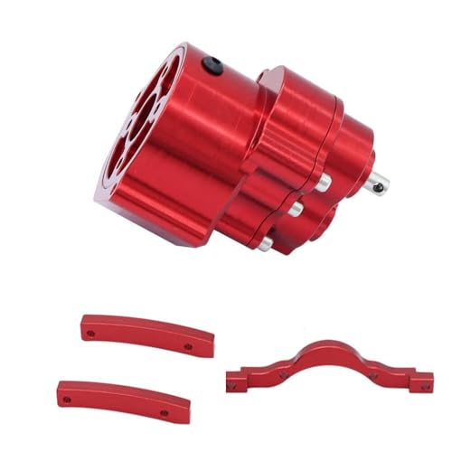 RC Crawler Planetary Gearbox Transmission Transfer Case 1/10 Scale Compatible with II 90046(Gearbox Red) - color: Gearbox Red