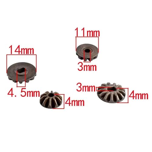 RC Cars Models Parts for Himoto E10 E10XB E10XBL Tanto 31009 1/10 RC Car Upgrade Parts Metal Diff Bevel Gear Set Off Road for Buggy