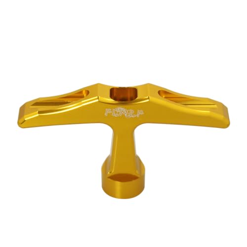 Alloy CNC Pull Starter Handle for Zenoah CY Rovan TSRC Engine (Gold) | for 1/5 Hpi Rofun Km Baja Lois 5ive-T FG GoPed Redcat Rc Car Parts - color: Gold