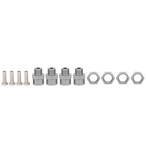 VGEBY RC Hex Adapter, 12mm to 17mm Wheel Hex Hub Extension Hex Drive Adapter RC Car Conversion Adapter Accessories Fit for 1/10 RC Crawler 15mm(Color) Car Model Accessories