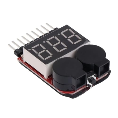2 in 1 Li-ion Lipo Battery Low Alarm 1S-8S Buzzer Checker