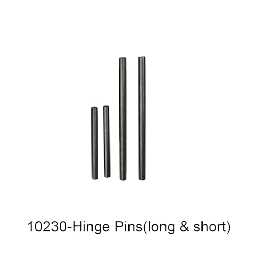 Front Lower Suspension Arms & Hinge Pin Set, Replacement for Part #10112 & #10230, Compatible with VRX Cobra, Smash, Legendary Thunder & More RC Trucks
