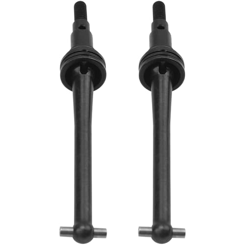 ShareGoo Steel CVD Drive Shaft Dogbone w/Hex Wheel Hubs Hex Adapter Compatible with MJX Hyper Go H14BM 14210 14209 1/14 RC Car (Black) - color: Black